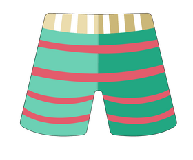 Summer beach shorts clipart