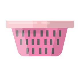 Laundry basket cartoon clipart