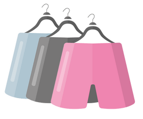 Hanging shorts clipart