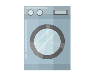 Washing machine cartoon clipart