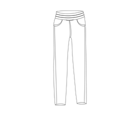 Women jeans black and white clipart free download