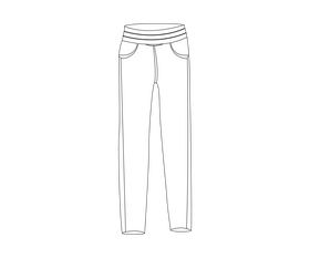 Men jeans free black and white clipart