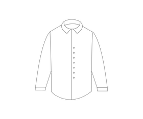 Cartoon shirt black and white clipart