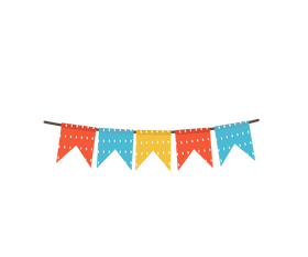 Party garland clipart