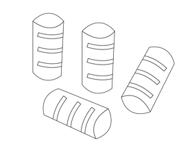 Rigatoni pasta drawing black and white clipart