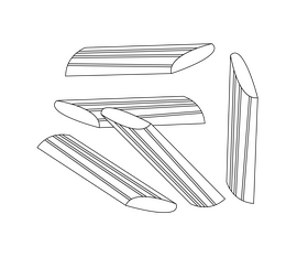 Penne pasta illustration black and white clipart