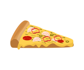Slice of pizza clipart