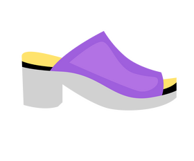 Mules shoes clipart