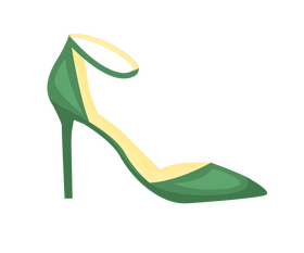 Scarpin women shoes illustration clipart