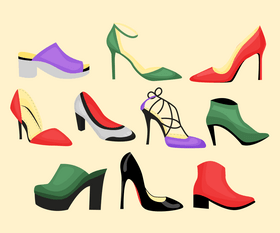 Women shoes vector