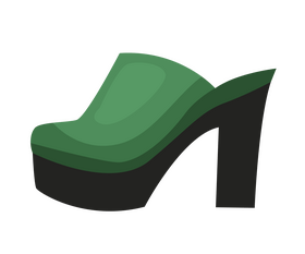 Cartoon women shoes clipart