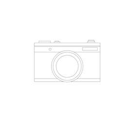 Camera drawing black and white clipart
