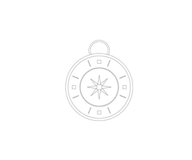 Free compass black and white clipart