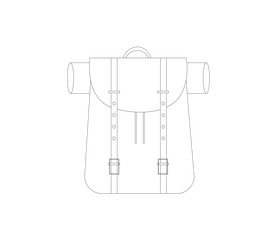 Travel backpack free black and white clipart