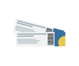 Travel tickets clipart