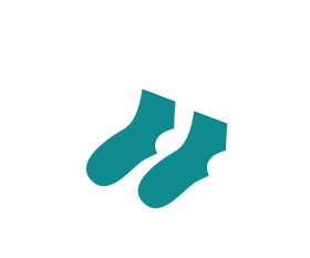 Green short socks clipart