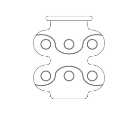 Free vase black and white clipart