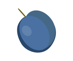 Plum fruit clipart