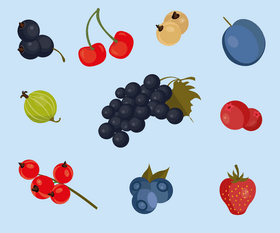 Set of cartoon vector