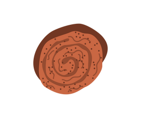 Chocolate swiss roll clipart
