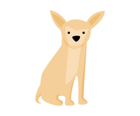 Cute Chihuahua dog clipart