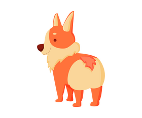 Free Corgi dog clipart