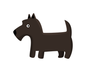 Lakeland Terrier cartoon dog clipart