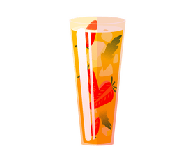 Mix fruit fresh juice clipart