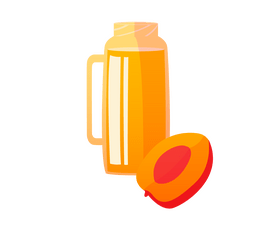 Fresh apricot juice clipart