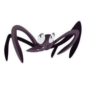Cute spider cartoon clipart