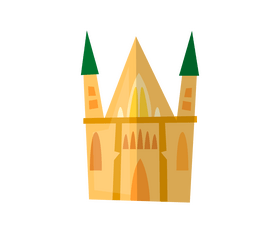 Archcathedral Basilica church in Poland clipart