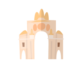 Rua Augusta Arch, Portugal clipart