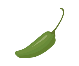 Green chili pepper clipart