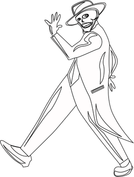 The mask black and white clipart