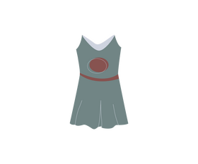Sleeveless dress free clipart