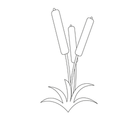 Grass black and white clipart
