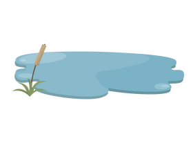 Fishing pond clipart