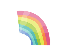 Cartoon rainbow clipart