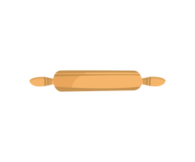 Rolling pin illustration clipart