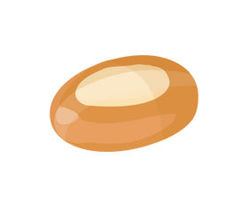 Curd bun illustration clipart