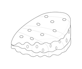 Buns drawing black and white clipart