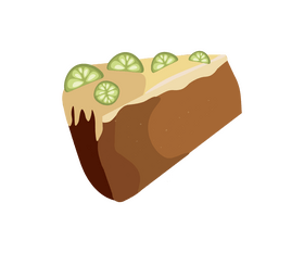 Cartoon lime pie clipart