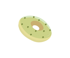 Pistachio donuts drawing clipart