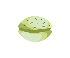 Green macaroons clipart