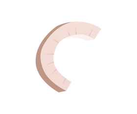 Broken piece of coconut clipart