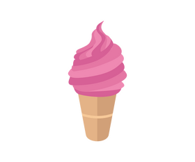 Strawberry ice cream clipart