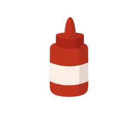 Cartoon ketchup clipart