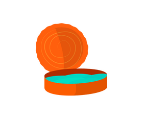 Can of sprats drawing clipart