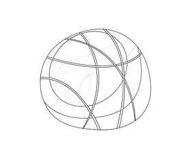 Cartoon sweet milk chocolate black and white clipart