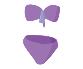 Purple swimsuit free clipart